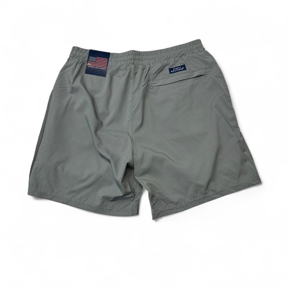 NWT Simply Southern Performance Stretch Men’s Grey Lined Drawstring Shorts SizeS - Picture 2 of 5
